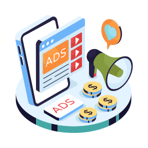 Web Ad, Digital Ad, Online Ad, Online Advertising, Advertisement Website icon