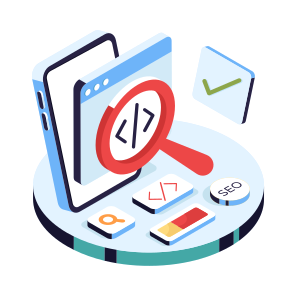 Coding Analysis, Search Programming, Software Development, Html Coding, Programming Exploration icon