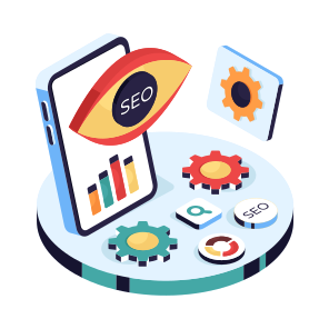 Seo Monitoring, Seo Inspection, Seo Visualization, Seo View, Seo Technology icon
