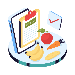 Diet Chart, Healthy Diet, Diet Card, Diet Plan, Nutrition Plan, icon