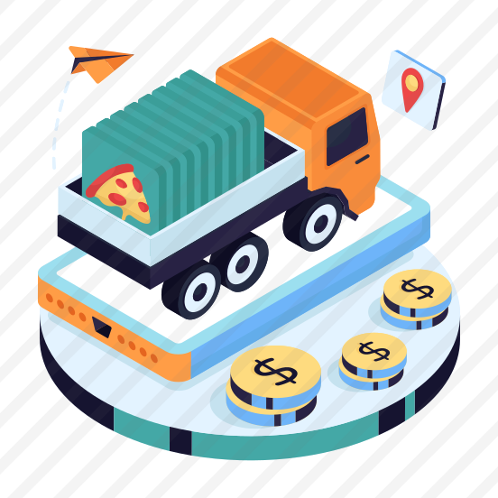 Food Delivery Truck, Food Van, Automobile, Automotive, Transport preview
