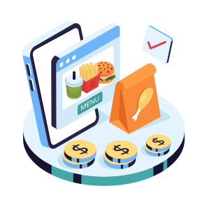 Food Menu, Food Website, Food Order, Online Food, Online Meal icon