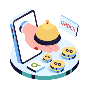 Food Order App, Food Cloche, Food Platter, Online Food Order, Mobile Food Order icon