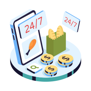 Hr Food Service, Mobile Food, Food App, Online Food, Order Drumstick icon