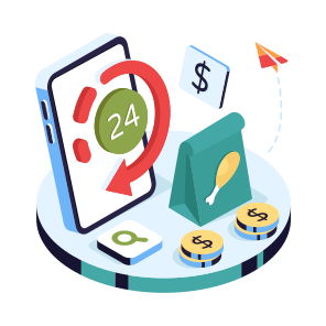 Hr, Round The Clock, Hr Service, Hr Support, Clockwise icon