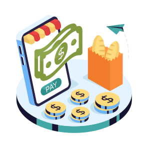 Mobile Cash Payment, Epay, Online Payment, Mcommerce, Shop Payment icon