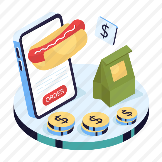 Mobile Food Order, Hotdog Burger Order, Food Order App, Food Order Application, Smartphone App preview
