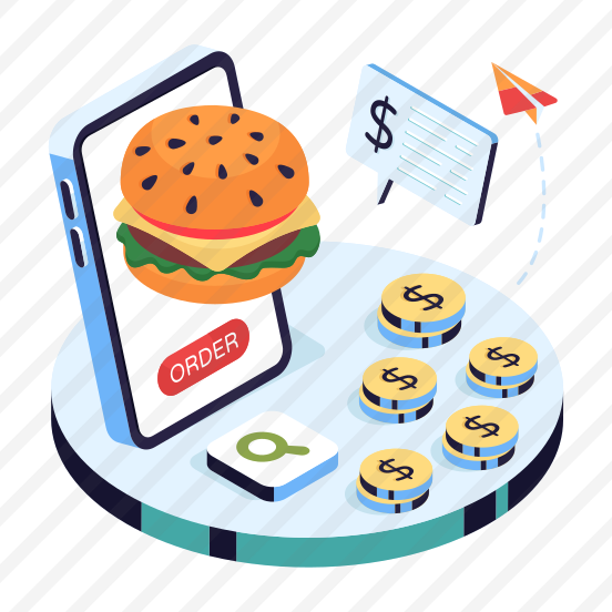 Mobile Food Order, Mobile Burger Order, Food Order App, Food Order Application, Smartphone App preview