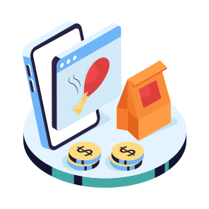 Order Drumstick, Mobile Food Order, Mobile Food App, Online Food Order, Meal Order icon