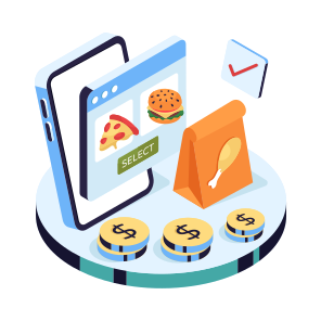 Select Food, Food Parcel, Food Package, Online Food Order, Food App icon