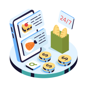 Select Food Item, Food Parcel, Food Package, Online Food Order, Food App icon