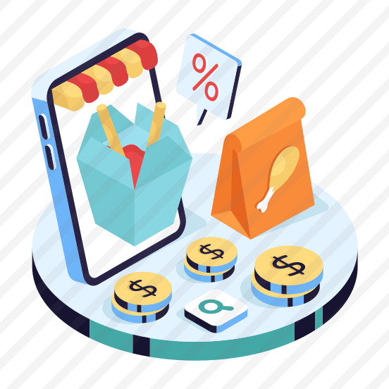 Takeaway Food, Food Parcel, Food Package, Online Food Order, Food App,icons preview