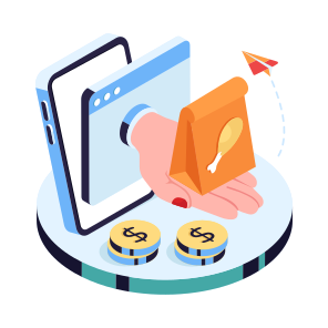 Takeaway Food, Food Parcel, Food Package, Online Food Order, Food Website icon