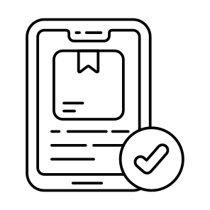 Mobile Parcel, Mobile Package, Online Package, Mobile Delivery, Phone Parcel icon