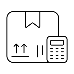 Parcel Calculation, Logistic Calculation, Package Calc, Logistic Cal, Delivery Calculation icon