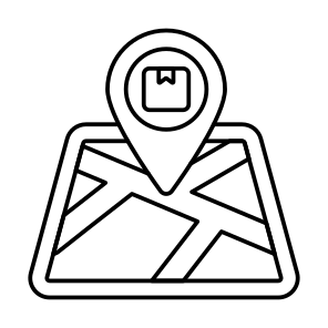 Parcel Location, Parcel Tracking, Package Location, Packages Direction, Geolocation icon