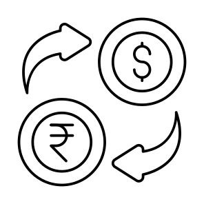 Currency Exchange, Money Exchange, Financial Exchange, Forex, Currency Conversion icon