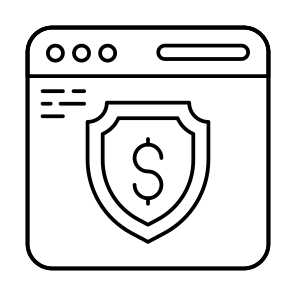 Financial Security, Financial Protections, Secure Finance, Dollar Security, Dollar Protection icon
