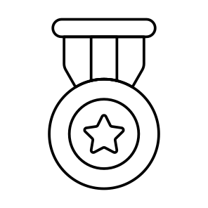 Star Medal, Award, Reward, Achievement, Success, icon