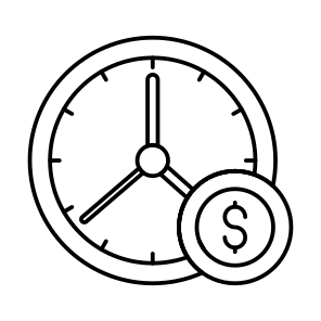 Time Is Money, Business Time, Efficiency, Productivity, Investment Time, icon