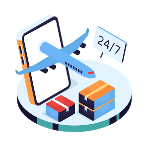 Air Cargo, Air Shipment, Air Delivery, Logistic Delivery, Parcel Delivery icon