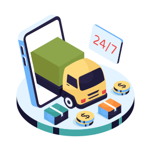Cargo Van, Hr Cargo Delivery, Road Freight, Cargo Truck, Logistic Delivery icon