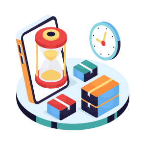 Delivery Time, On Time Delivery, Parcel, Package, Logistic Delivery icon