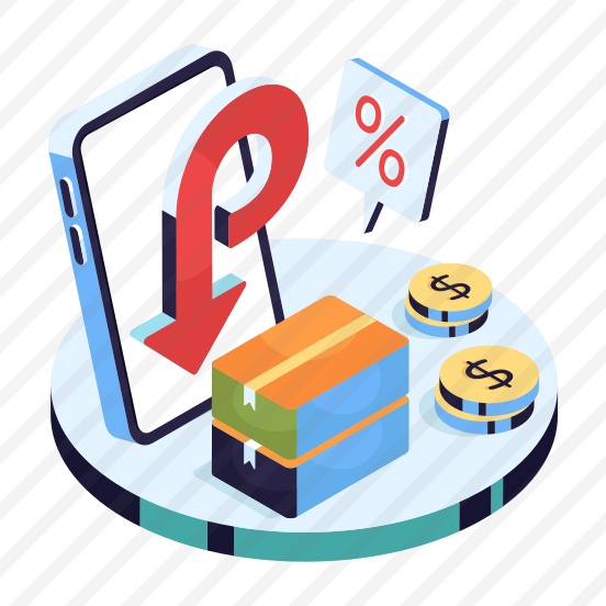 Logistic Discount, Mobile Package, Online Package, Mobile Delivery, Phone Parcel preview