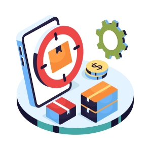 Logistic Target, Target Parcel, Package, Carton, Box, icon