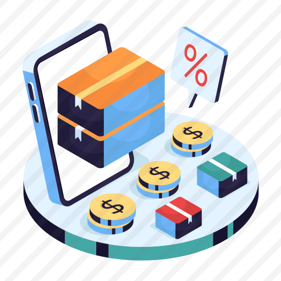 Mobile Logistic Discount, Mobile Package, Online Package, Mobile Delivery, Phone Parcel preview