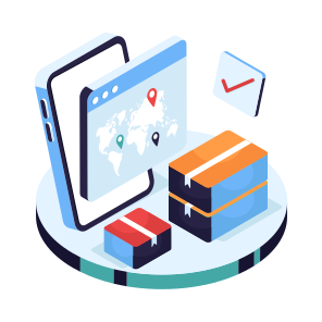 Online Parcel Location, Online Package, Mobile Direction, Mobile Location, Phone Parcel Tracking icon