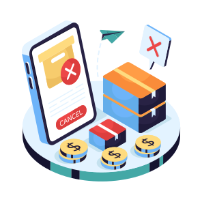 Order Cancel, Parcel Cancel, Package Cancel, Order Denied, Order Deleted icon
