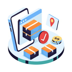 Order Selected, Order Done, Parcel Selected, Verified Parcel, Verified Package icon