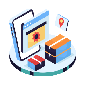 Parcel Setting, Parcel Management, Package Management, Logistic Management, Parcel Development icon
