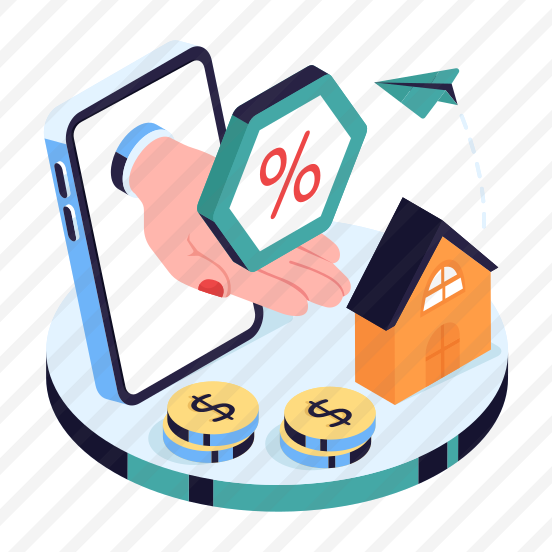 Home Discount, House Discount, Property Discount, Estate Discount, Building Discount,,simple Icon preview