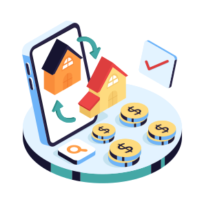 Home Exchange, House Exchange, Home Transfer, House Transfer, Property Transfer icon