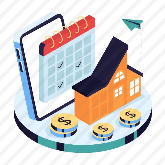 Property Schedule, Real Estate Schedule, Planner, Almanac, Calendar, preview