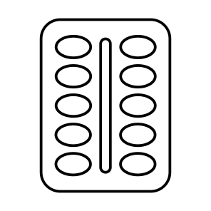 Pills Strip, Tablets Strip, Capsule Strip, Pills Blister, Medicine icon
