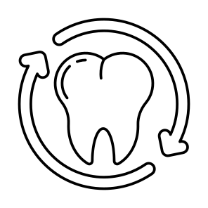 Tooth Replacement, Dental Replacement, Tooth Refresh, Tooth Update, Dentistry icon