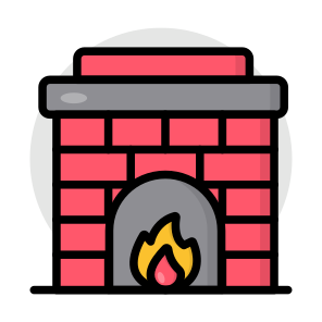 Campfire, Fireplace, Hearth, Bonfire, Wood Burning icon