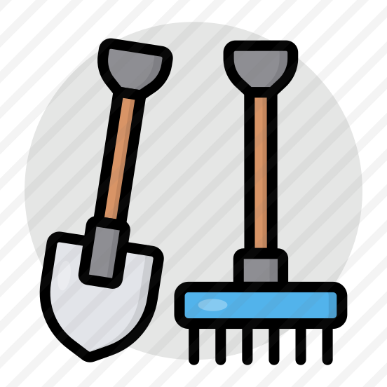 Gardening Tools, Gardening Rake, Digging Tools, Digging Equipment, Construction Tools, (2) preview