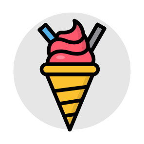 Ice Cream Cone, Ice Cream , Dessert, Sweet, Confectionery icon