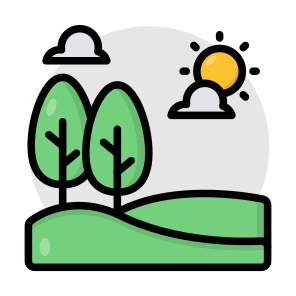 Park, Forest, Forestland, Greenland, Trees, icon