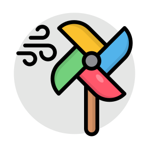 Pinwheel, Plaything, Toy, Childhood Accessory, Childhood Memory, icon