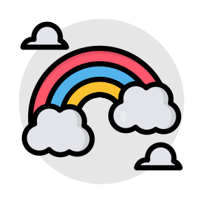 Rainbow, Color Spectrum, Fantasy, Natural Phenomena, Meteorology icon