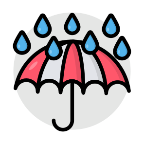 Umbrella, Canopy, Sunshade, Rainshade, Bumbershoot, icon