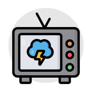 Weather Channel, Weather Transmission, Weather Broadcast, Forecast, Meteorology icon