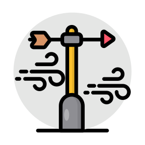 Weathervane, Wind Direction, Wind Vane, Meteorology, Forecast icon