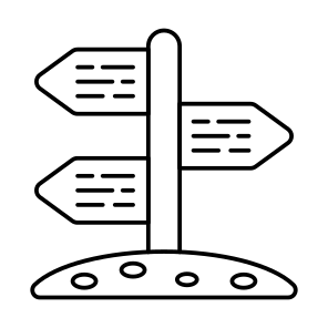Roadboard, Signboard, Info Board, Guideboard, Fingerboard icon