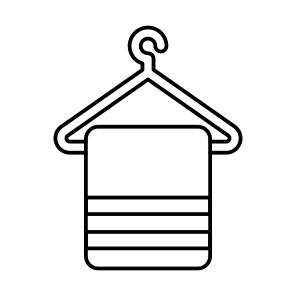 Towel Rack, Napkin, Hygiene, Cleaning Accessory, Toiletry, icon